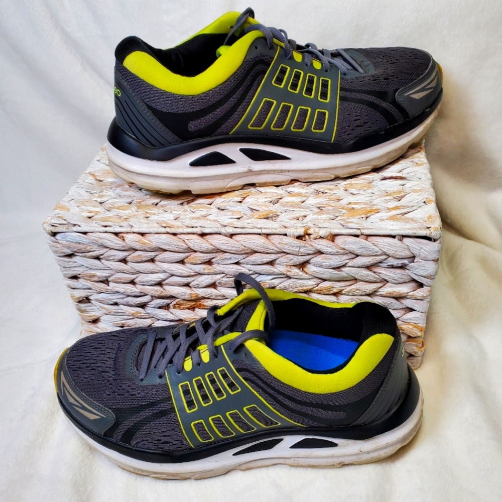 ABEO PRO Victory Dark‎ Grey-Lime Men's Sneakers Athletic Comfort Activewear  8